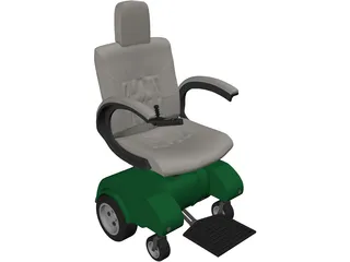 Power Wheelchair 3D Model preview