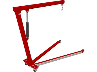 Workshop Crane 3D Model preview