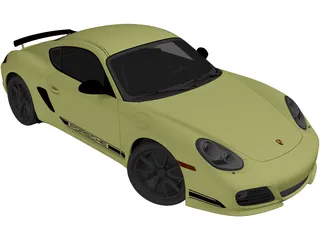 Porsche Cayman R (2012) 3D Model preview