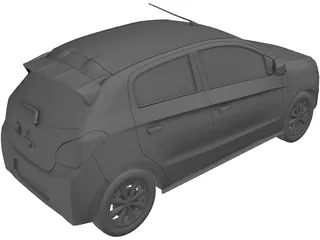 Mitsubishi Mirage (2013) 3D Model preview