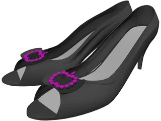 Woman Shoes 3D Model preview