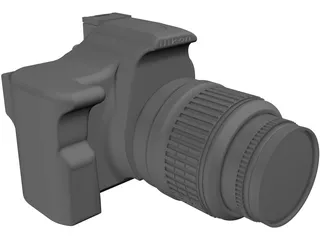 Nikon D5200 3D Model preview