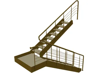 Stairs 3D Model preview