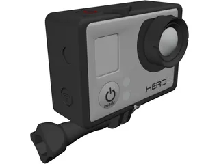 GoPro Hero 3 HD Camera 3D Model preview