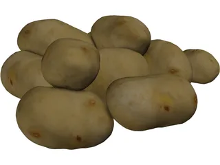 Potatoes 3D Model preview