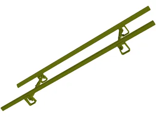 Military Stretcher 3D Model preview