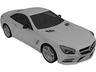 Mercedes-Benz SL500 3D Model preview