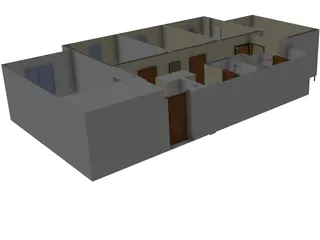 O`Connor Hall Dorm at Embry-Riddle Aeronautical University 3D Model preview
