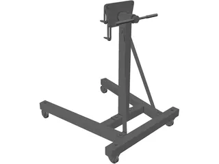 Engine Stand 3D Model preview