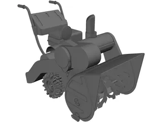 Snow Blower 3D Model preview