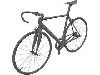 Road Bike 3D Model preview
