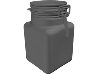 Weck Jar 3D Model preview