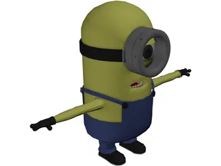 Minion One Eye 3D Model preview
