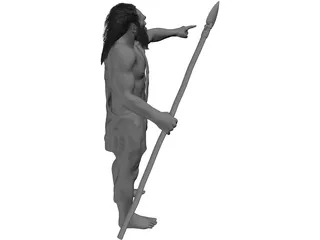 Caveman Hunter 3D Model preview