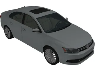Volkswagen Jetta (2011) 3D Model preview