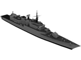 Maestrale Frigate 3D Model preview