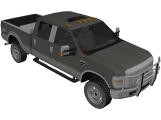 Ford F-250 XLT Short Box (2010) 3D Model preview