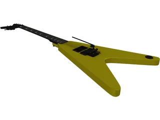 Electric Guitar 3D Model preview