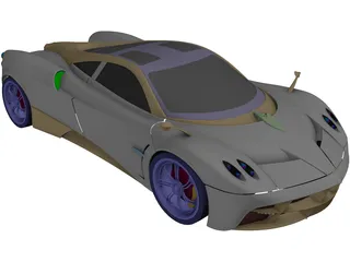 Pagani Huarya (2014) 3D Model preview