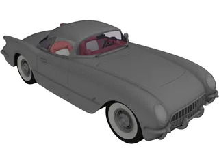 Chevrolet Corvette (1954) 3D Model preview