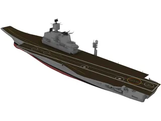 Vikramadity Aircraft Carrier 3D Model preview
