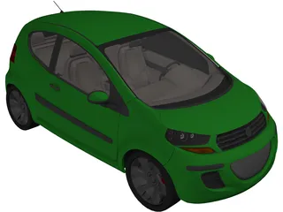 Kia Concept Car 3D Model preview