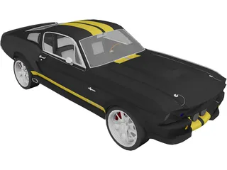 Ford Shelby GT500 (1967) 3D Model preview