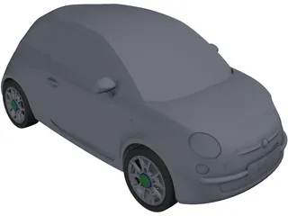 Fiat 500 3D Model preview