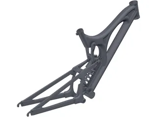Santa Cruz V10 Frame 3D Model preview