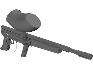 Tippmann 98 Custom with Flatline 3D Model preview