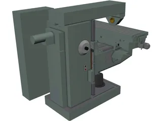 Milling Machine 3D Model preview