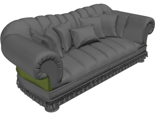 Sofa Jumbo Style 3D Model preview