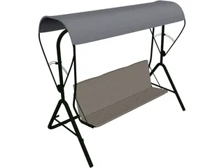 Bench 3D Model preview