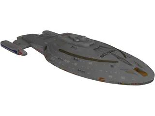 Star Trek Voyager NCC 74656 3D Model preview
