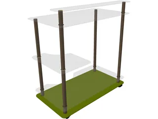 Book Stand 3D Model preview
