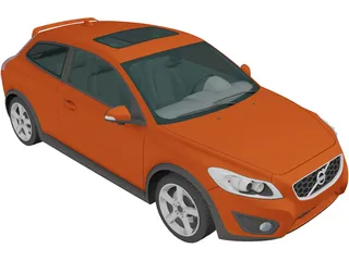 Volvo C30 (2010) 3D Model preview