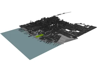 New York Manhattan Hudson Yards 3D Model preview
