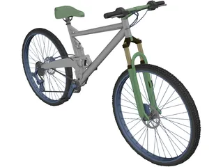 Mountain Bike 3D Model preview