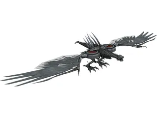 Laserbeak Mechanical Bird 3D Model preview