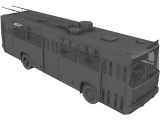 Ikarus 260 T.1 Trolleybus 3D Model preview