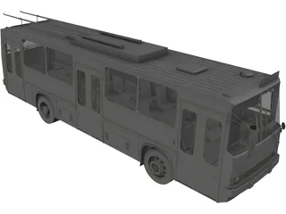 Ikarus 260 GVM Trolleybus 3D Model preview