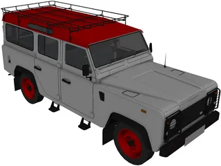 Land Rover Defender 110 3D Model preview