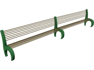 Bench 3D Model preview