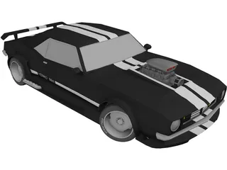Chevrolet Yenko Camaro Supercharged 3D Model preview