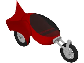Future Car 3D Model preview