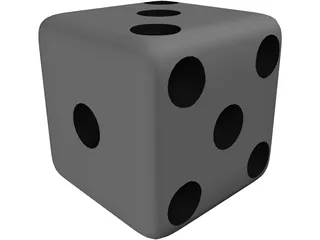 Casino Dice 3D Model preview