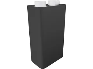 9 Volt Battery 3D Model preview