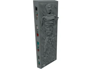 Star Wars Hans Solo in Carbinite 3D Model preview