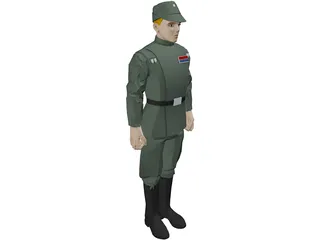 Star Wars Imperial Officer 3D Model preview