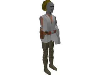 Star Wars Luke SkyWalker 3D Model preview